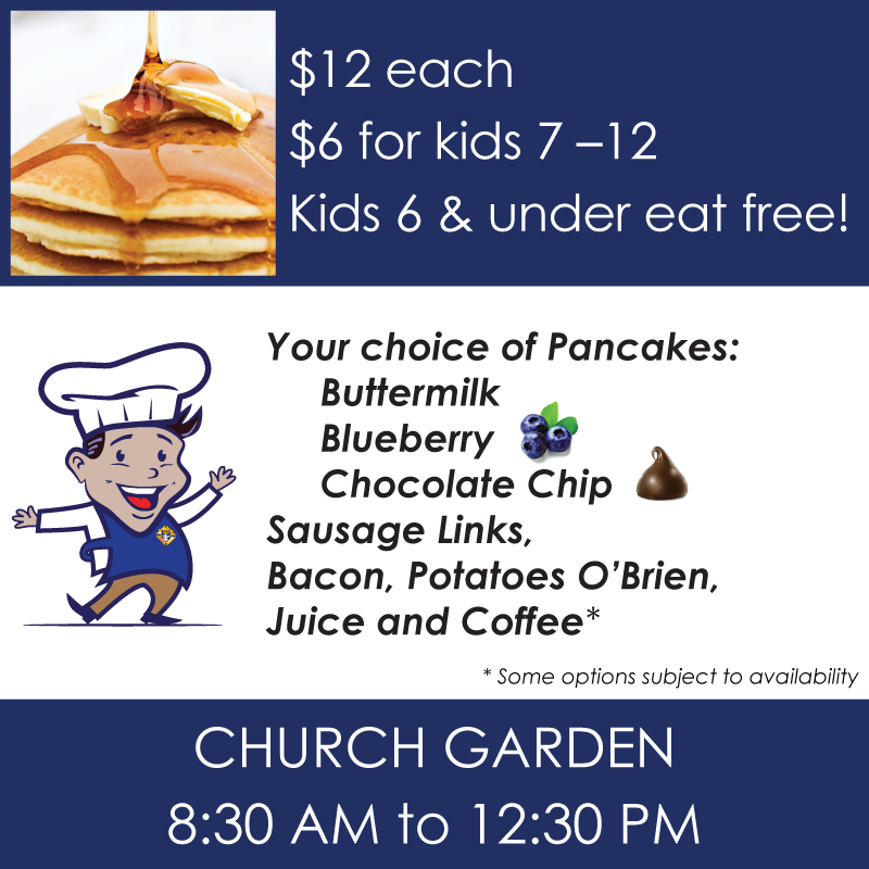 Pancake Breakfast Menu