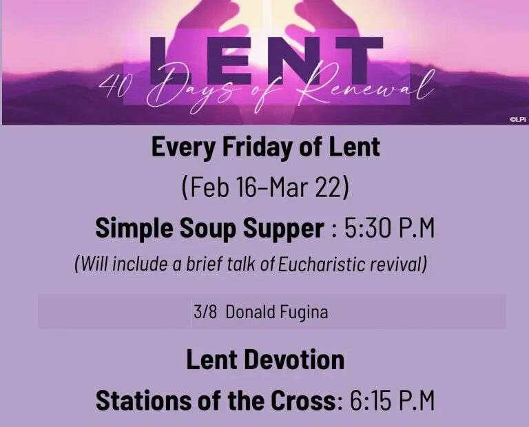 Lenten Events